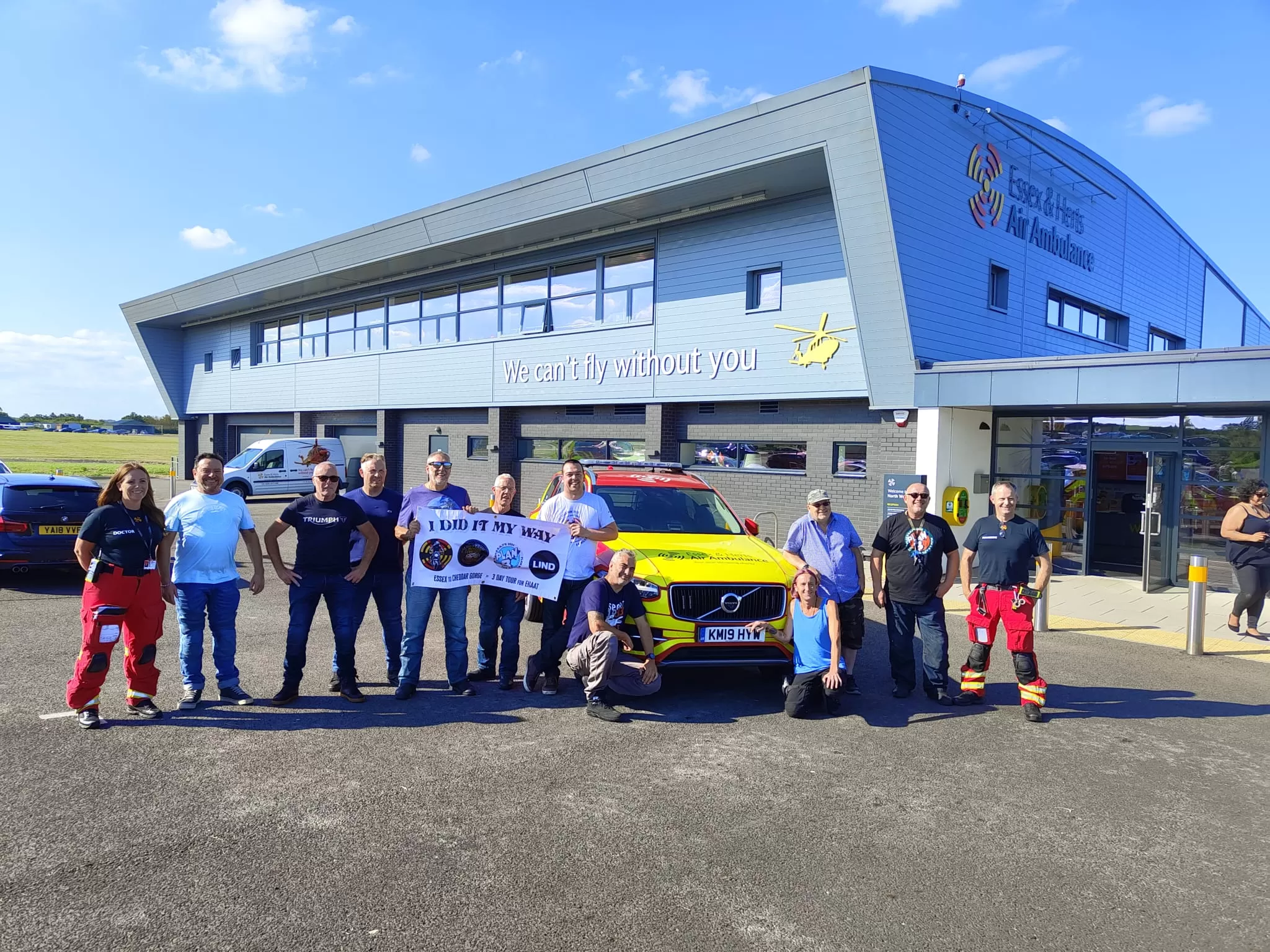 Triumph East London Plan B Ride Group - Outside EHAAT North Weald 