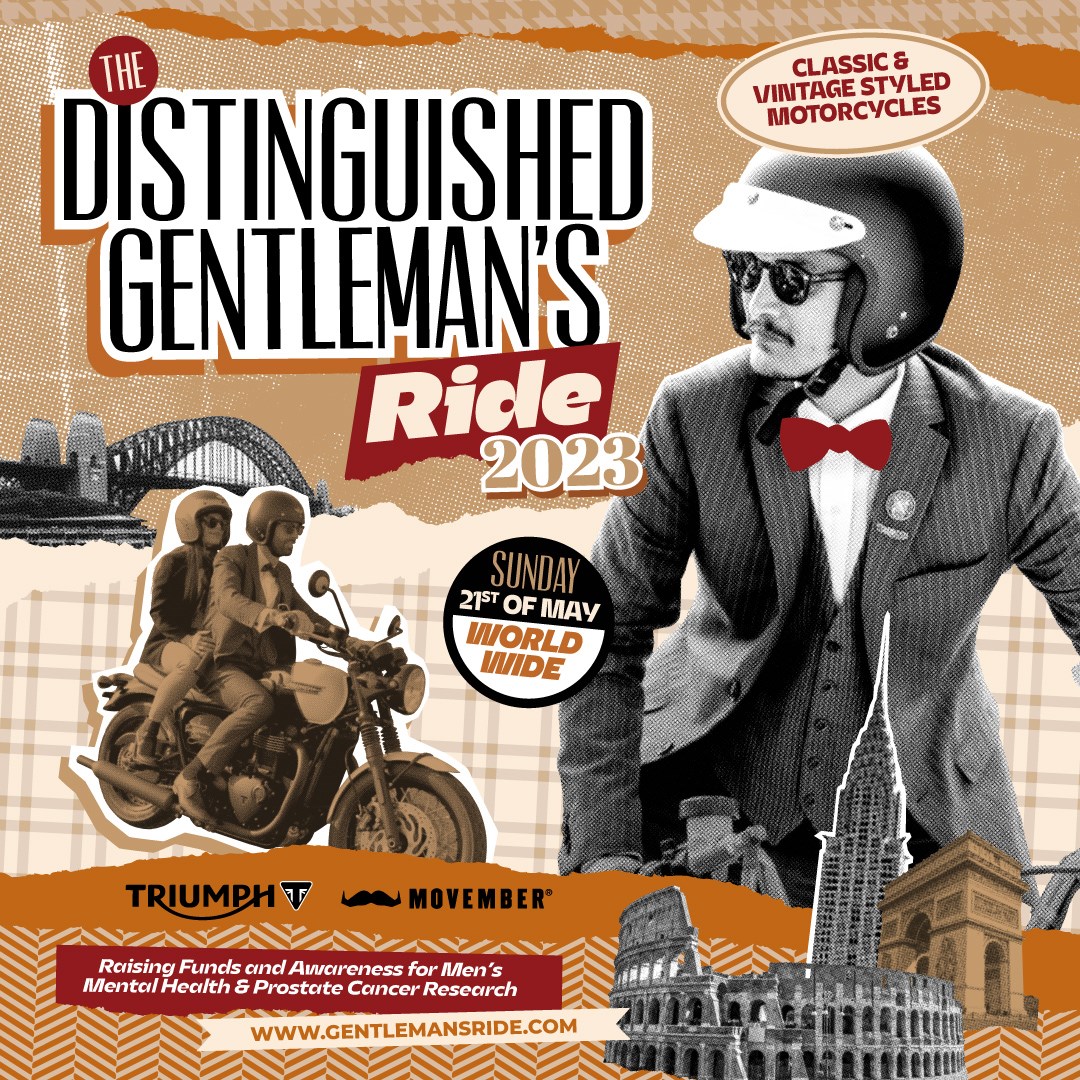 West London Triumph Join us & dress dapper for the DGR this Sunday at Triumph West London. Since we started hosting back in 2018 YOU have managed to raise over £95000 - let's smash the £100k barrier!